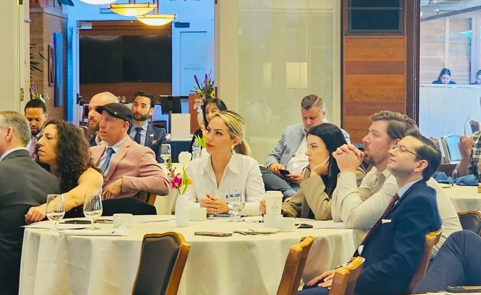 Durana Tech Park attends an event at Stanford University